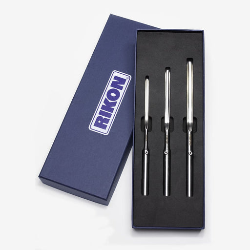 RIKON Set Of 3 Spindle Gouges (1/4″, 3/8″, 1/2″)