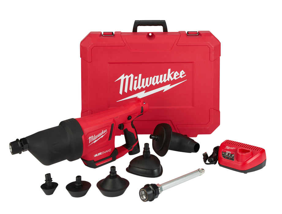 MILWAUKEE M12 AIRSNAKE Drain Cleaning Air Gun Kit
