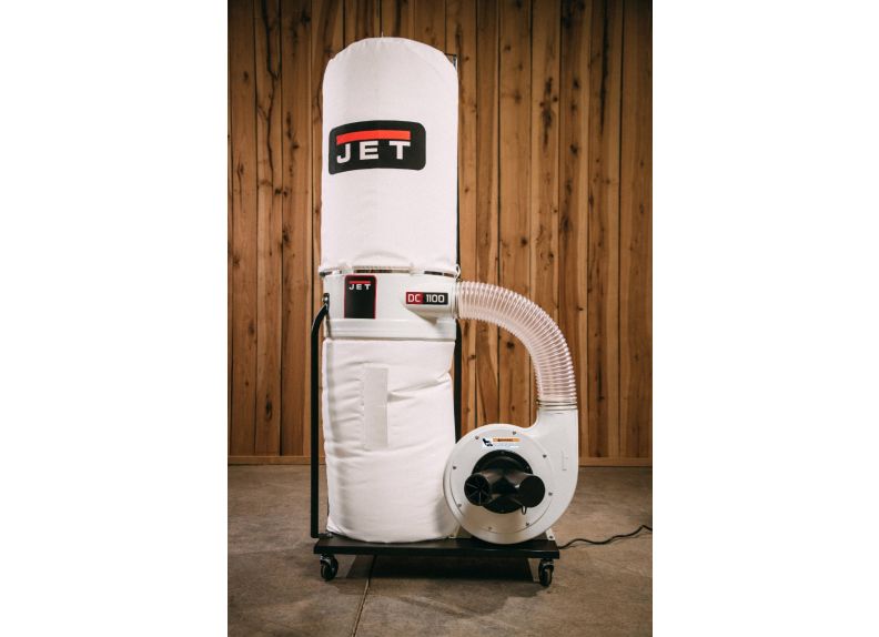JET DC-1100VX-CK Dust Collector, 1.5HP 1PH 115/230V, 2-Micron Canister Kit