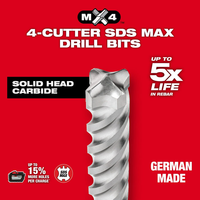 Milwaukee Tools SDS-MAX  MX4 1-3/8" X 18" X 23" 48-20-3980
