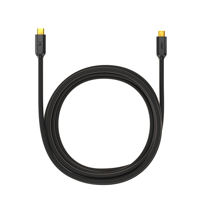 NOCO USB-C Cable 240W: Type C End 1, Type C End 2, Black, 10 ft Lg, 3.1 USB Specification, USB Cable