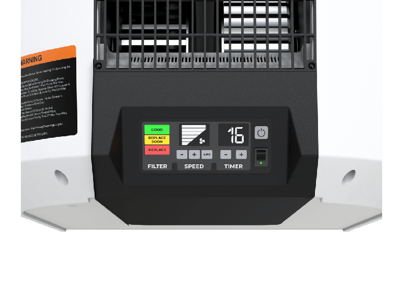 JET AFS-1000C, 1000 CFM Smart Air Filtration System, with Auto Control