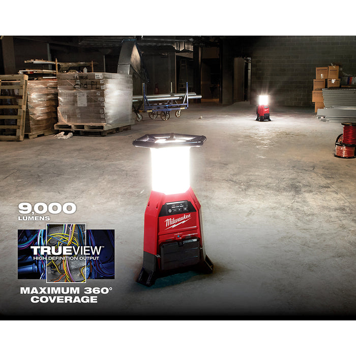 Luz/cargador de sitio MILWAUKEE M18™ RADIUS™ con ONE-KEY™ (solo luz)