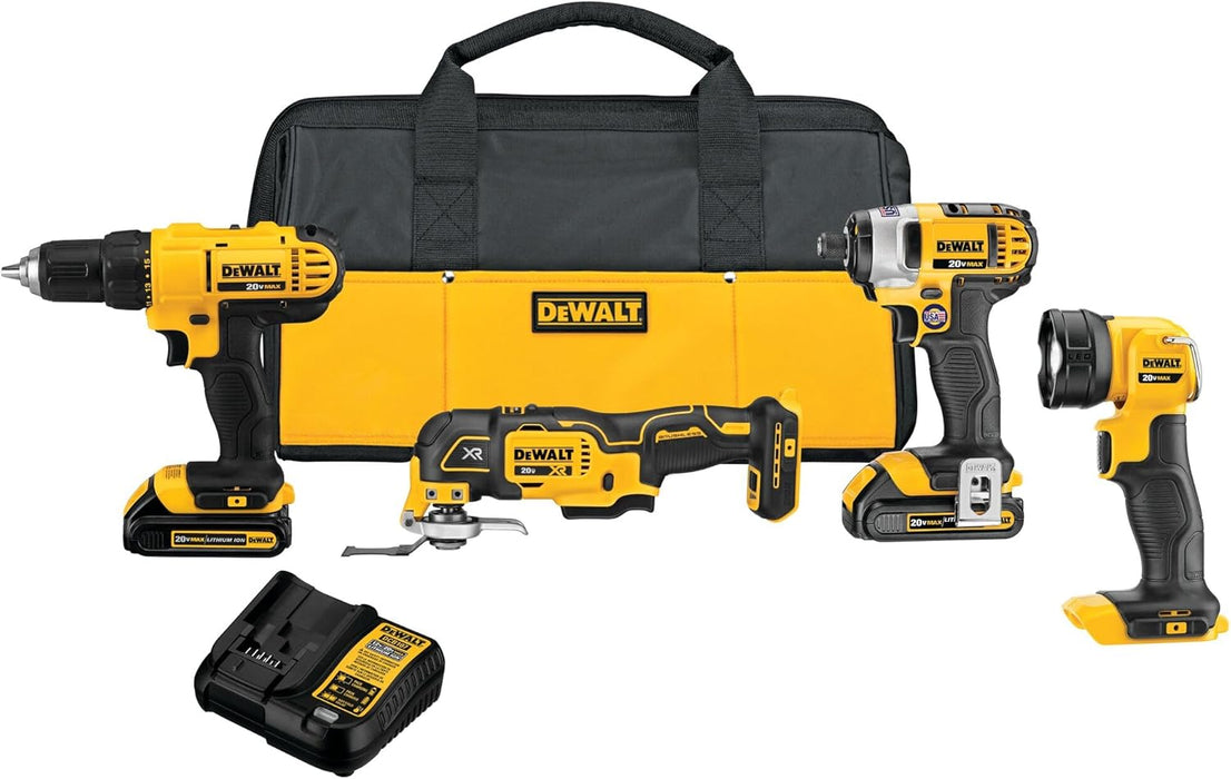 DeWALT DCK444C2 20V MAX Cordless Lithium-Ion 4 Tool Combo Kit w/ Tool Bag