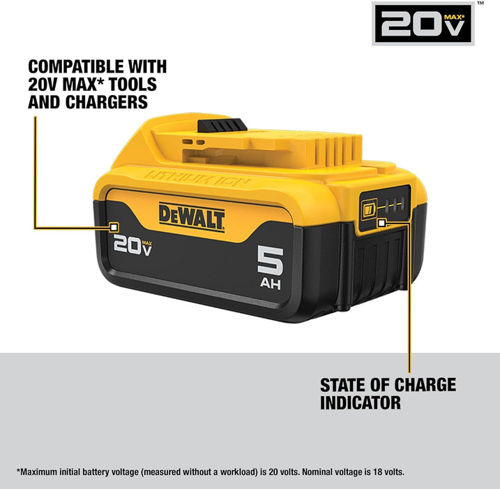 DEWALT 20V MAX* 5Ah Battery