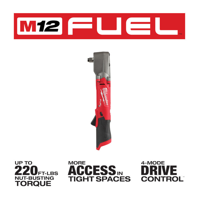 MILWAUKEE M12 FUEL™ 1/2" Right Angle Impact Wrench w/ Friction Ring (Tool Only)