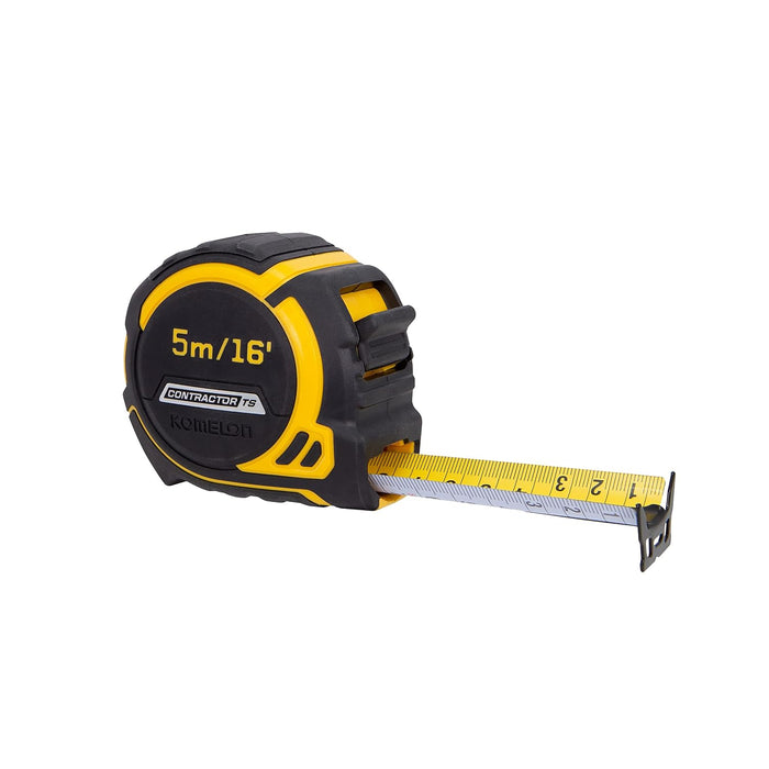 Komelon 16'/5m x 1.25" Wide Blade Contractor TS Series - Inch/Metric