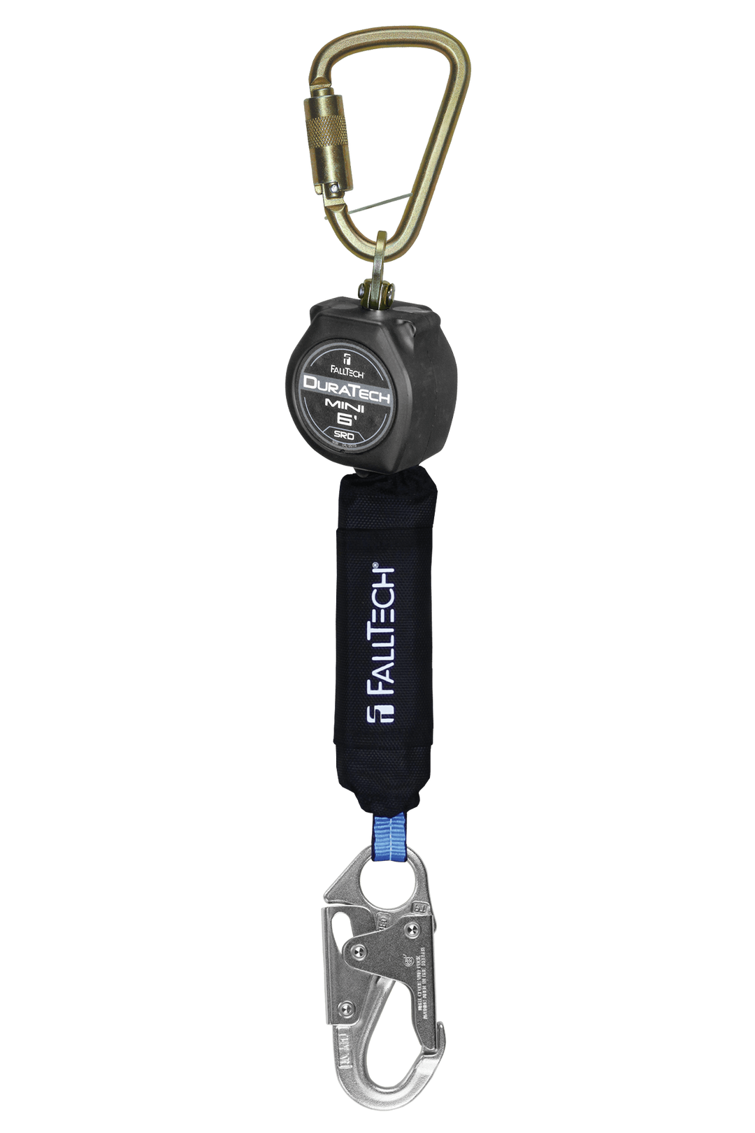 FALLTECH 6' DURATECH® Mini Class 1 Personal SRL-P w/ Steel Snap Hook, Includes Steel Dorsal Connecting Carabiner