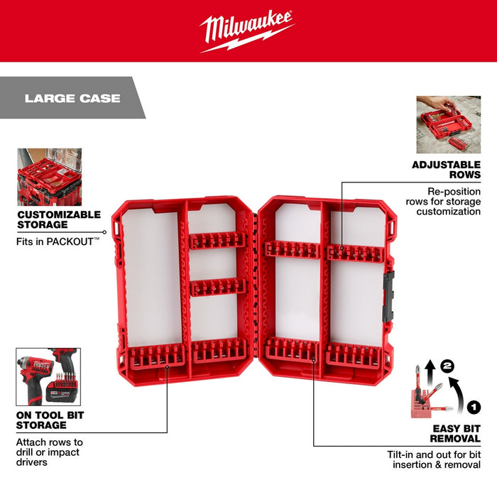MILWAUKEE Customizable Large Case For Impact Driver Accessories