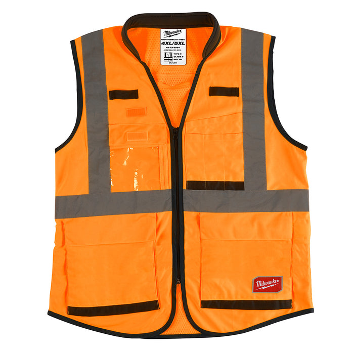 PREM HI-VIS VEST-ORANGE-4X/5X (CSA)