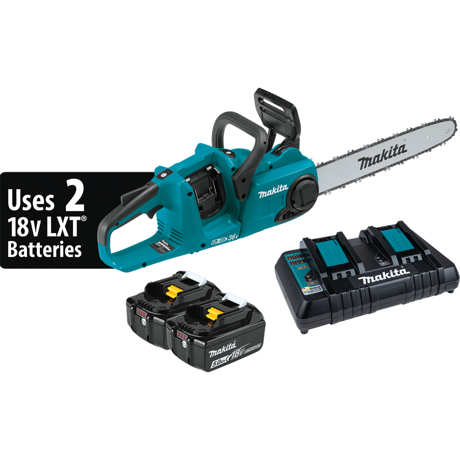 MAKITA 36V (18V X2) LXT® 16" Chain Saw Kit