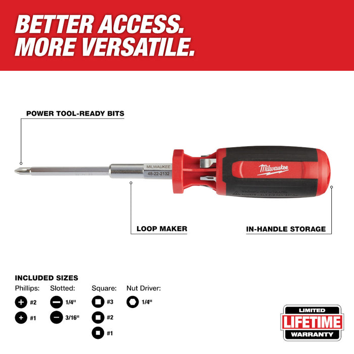 MILWAUKEE 9-IN-1 Square Drive Multi-Bit Driver