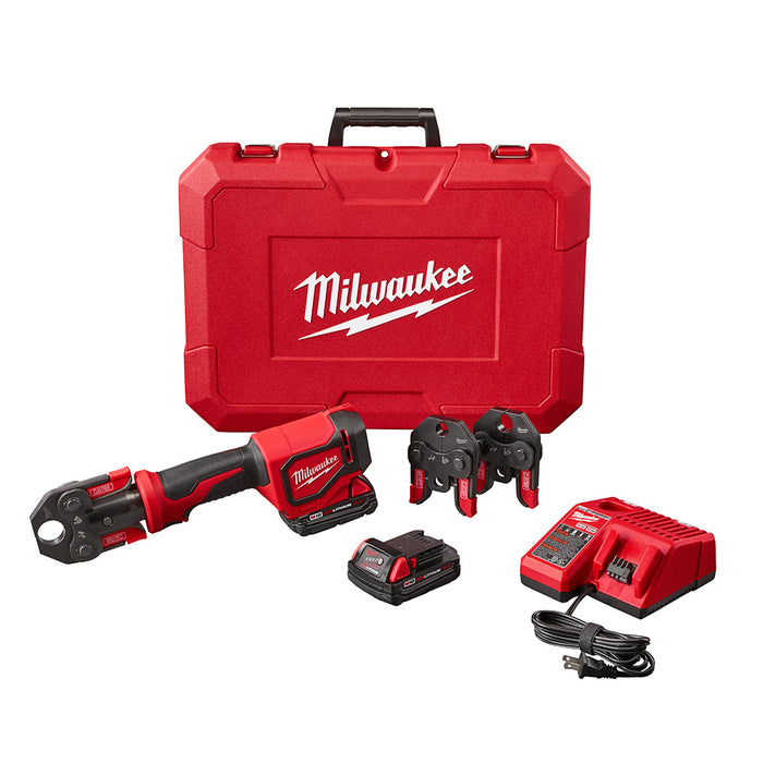 MILWAUKEE M18 Short Throw Press Tool Kit w/ PEX Crimp Jaws