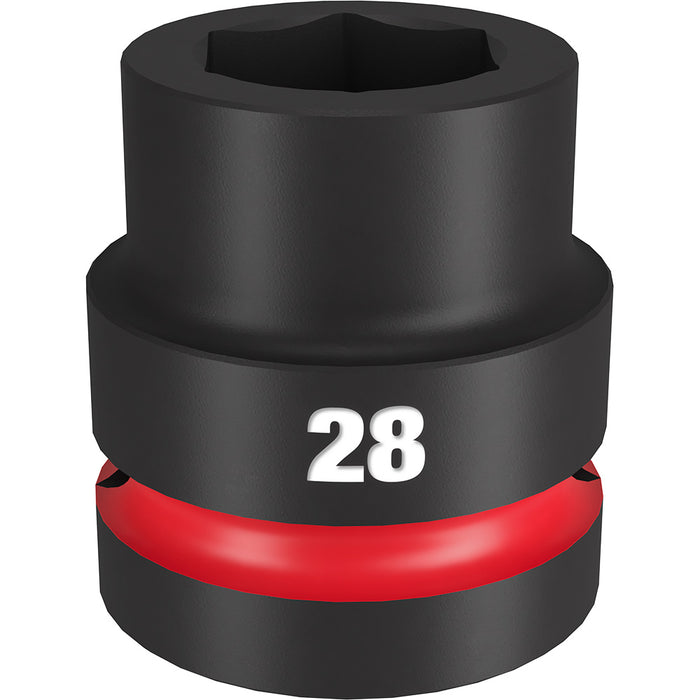 MILWAUKEE SHOCKWAVE Impact Duty 1" Drive 28MM Dado estándar de 6 puntos