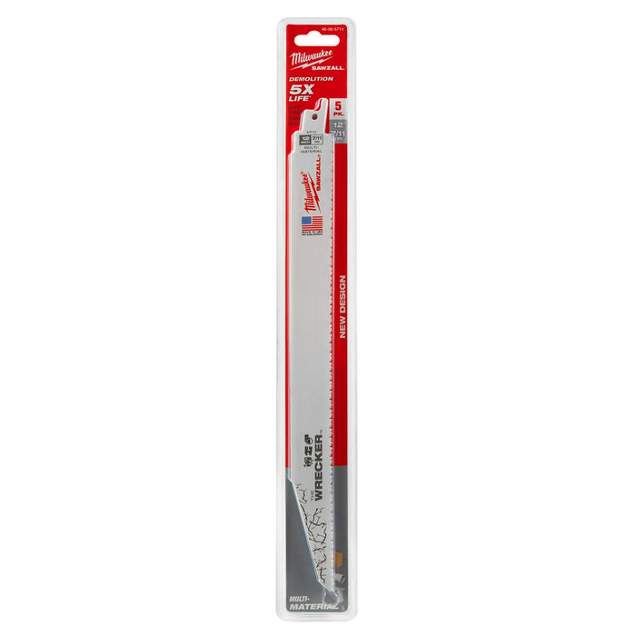 MILWAUKEE 12" 7/11 TPI SAWZALL® WRECKER™ Multi-Material Blade