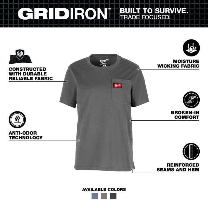 MILWAUKEE Women's GRIDIRON™ Short Sleeve Pocket T-Shirt
