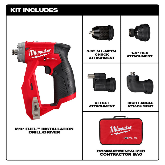 MILWAUKEE M12 FUEL™ Installation Drill/Driver (Tool Only)