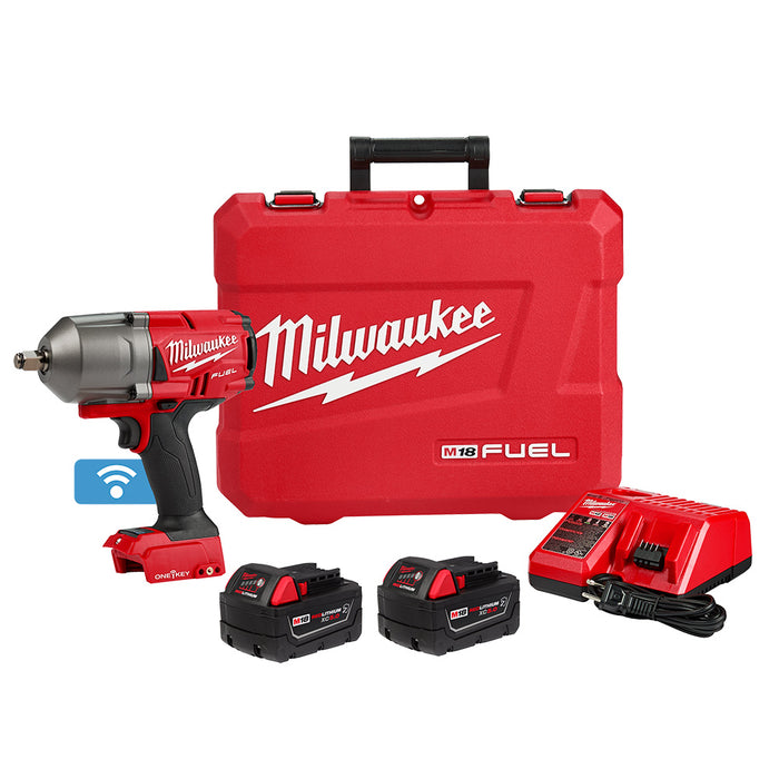 MILWAUKEE M18 FUEL™ w/ ONE-KEY™ High Torque Impact Wrench 1/2" Friction Ring Kit