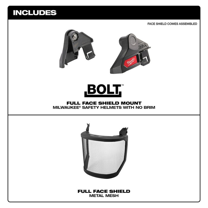 MILWAUKEE BOLT™ Mesh Full Face Shield