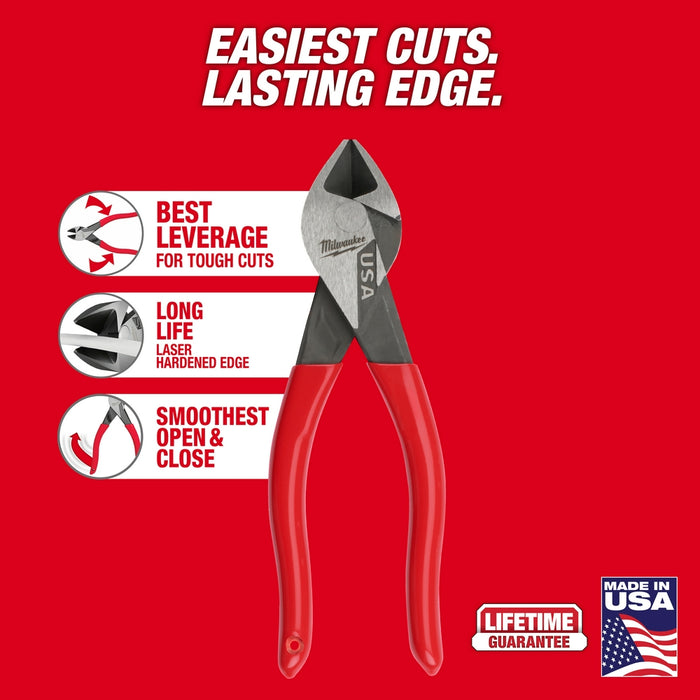 Alicates de corte diagonal sumergidos de 6" MILWAUKEE