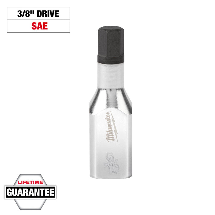 MILWAUKEE 3/8" Drive Hex Bit Sockets - SAE