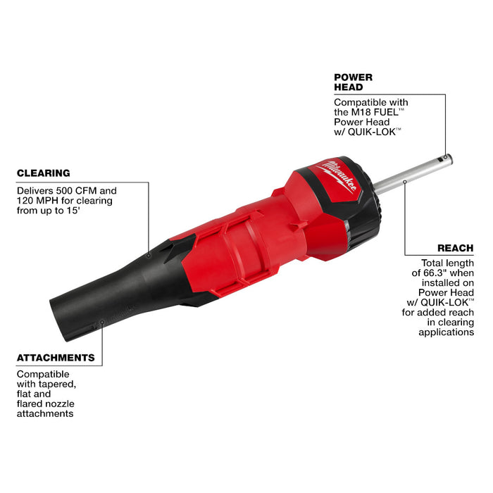 MILWAUKEE M18 FUEL™ QUIK-LOK™ Blower Attachment