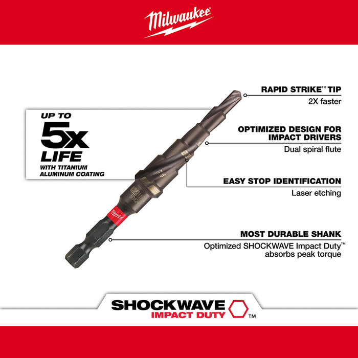 MILWAUKEE SHOCKWAVE™ IMPACT DUTY™ Step Bits