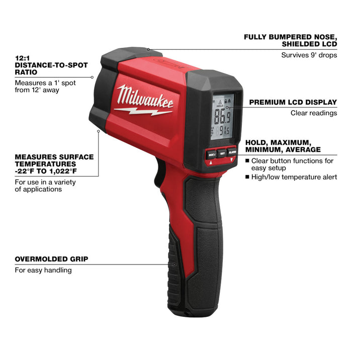 MILWAUKEE 12:1 Infrared Temp-Gun™