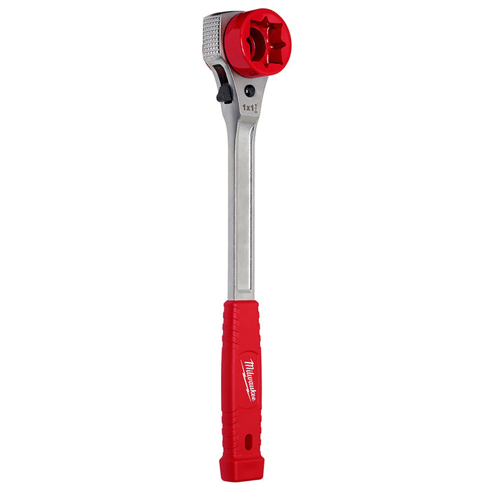 MILWAUKEE Lineman's High-Leverage Ratcheting Wrench w/ Milled Strike Face Q4