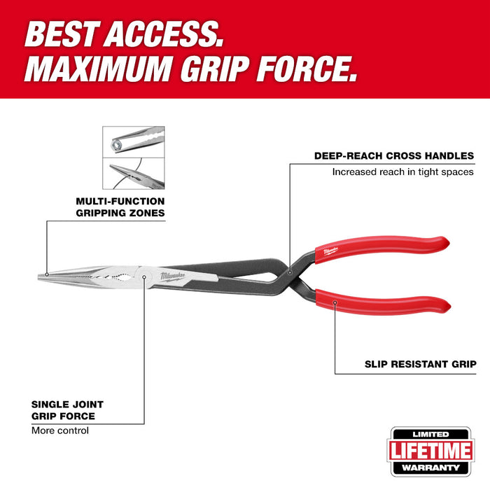 MILWAUKEE 2 PC. Long Reach Pliers Set Q4