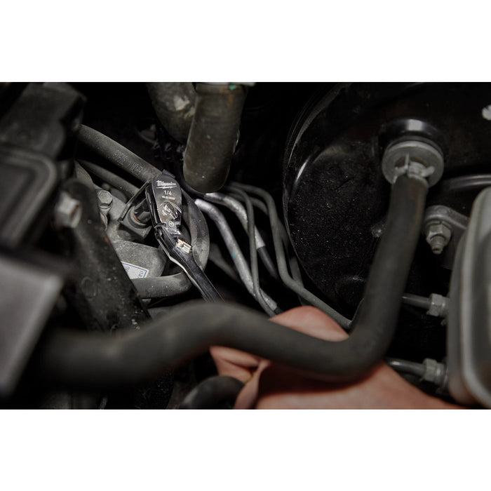 MILWAUKEE 1/4" Drive 9" Flex Head Ratchet