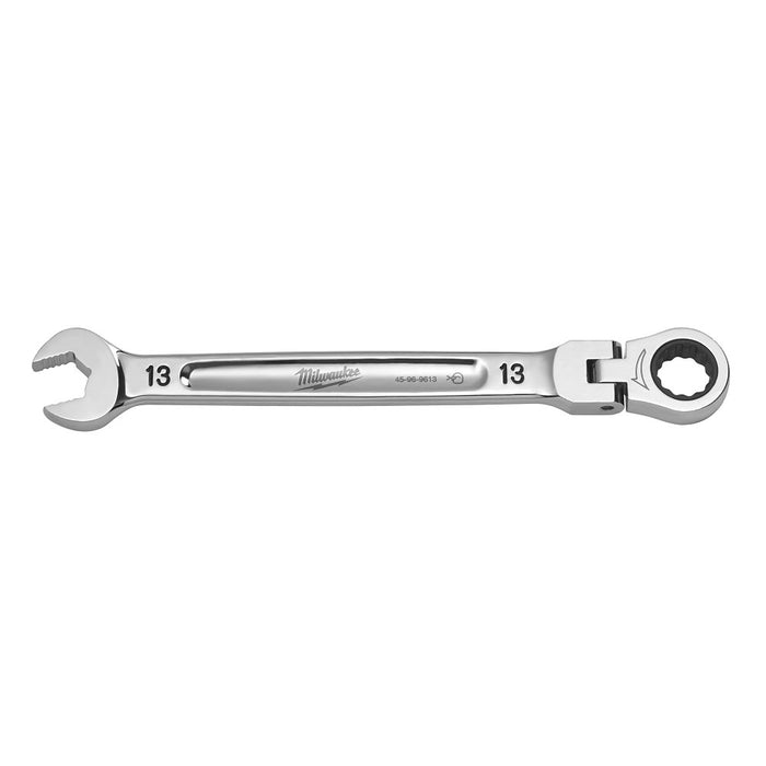 MILWAUKEE Flex Head Ratcheting Combination Wrench - Metric