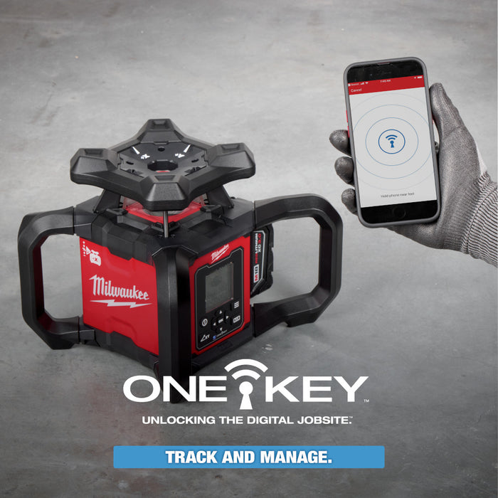 Kit de nivel láser giratorio de doble pendiente para exterior rojo MILWAUKEE M18™