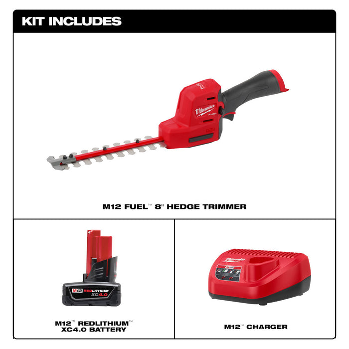 MILWAUKEE M12 FUEL™ 8" Hedge Trimmer Kit