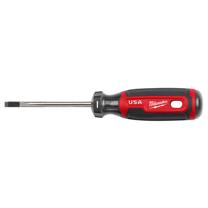 MILWAUKEE 3/16" Cabinet 3" Cushion Grip Screwdriver