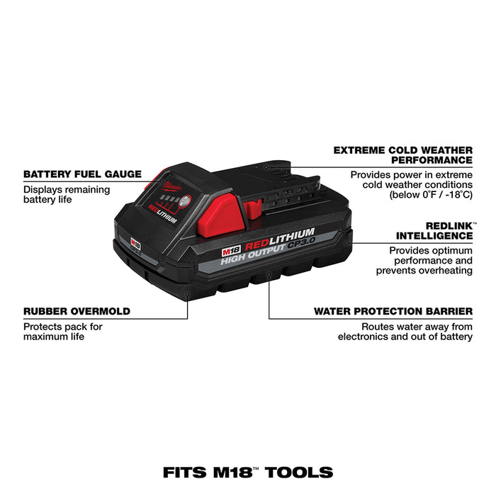 MILWAUKEE M18 REDLITHIUM HIGH OUTPUT CP3.0 Starter Kit