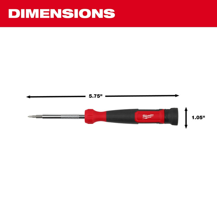 MILWAUKEE 4-IN-1 Precision Multi-Bit Screwdriver