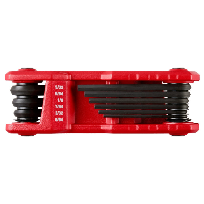MILWAUKEE 9-Key Folding Hex Key Set - SAE