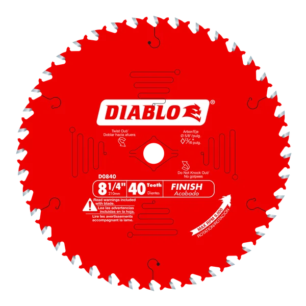 Diablo 8-1/4" x 40-Teeth Finishing Saw Blade for Wood