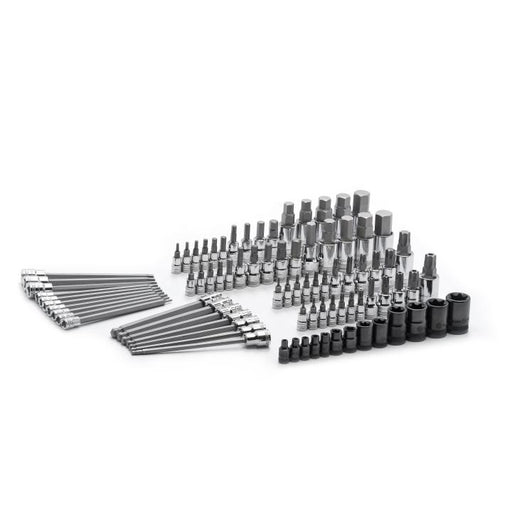 GEARWRENCH 84 PC. 1/4", 3/8" & 1/2" Drive Hex/Ball End Hex/Tamper Proof Torx®/External Torx®/Torx® SAE/Metric Bit Set