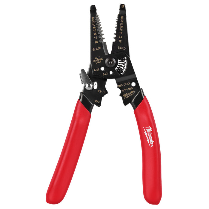 MILWAUKEE 10-28 AWG Multi-Purpose Dipped Grip Wire Stripper & Cutter w/ Reinforced Head