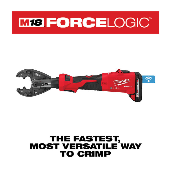 MILWAUKEE M18 FORCE LOGIC 6T Linear Utility Crimper Kit w/ BG-D3 Jaw
