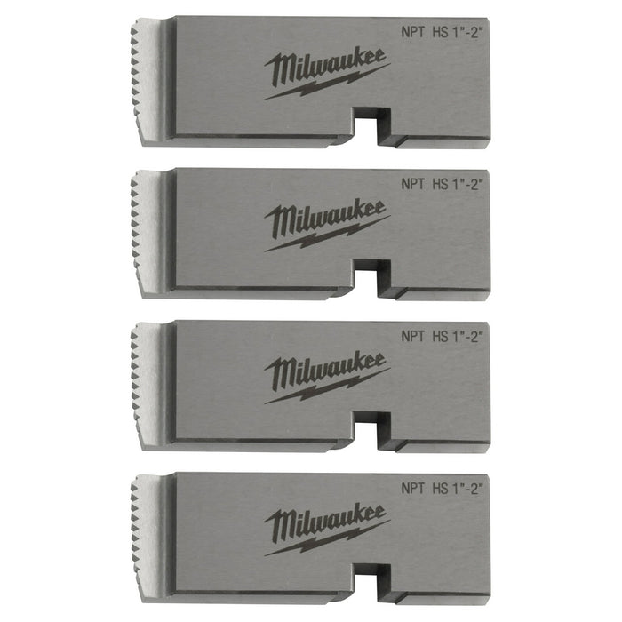 MILWAUKEE 1"-2" HIGH SPEED NPT Universal Pipe Threading Dies