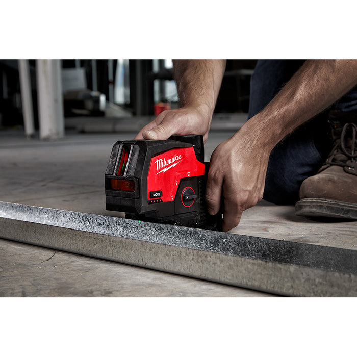Kit láser de puntos de plomada y líneas cruzadas verdes MILWAUKEE M12™