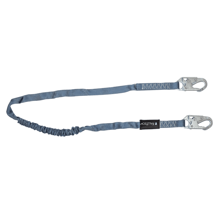 FALLTECH 6' Internal Energy Absorbing Lanyard, Single-Leg w/ Steel Snap Hooks