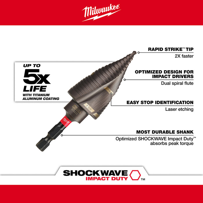 MILWAUKEE SHOCKWAVE™ IMPACT DUTY™ Step Bits
