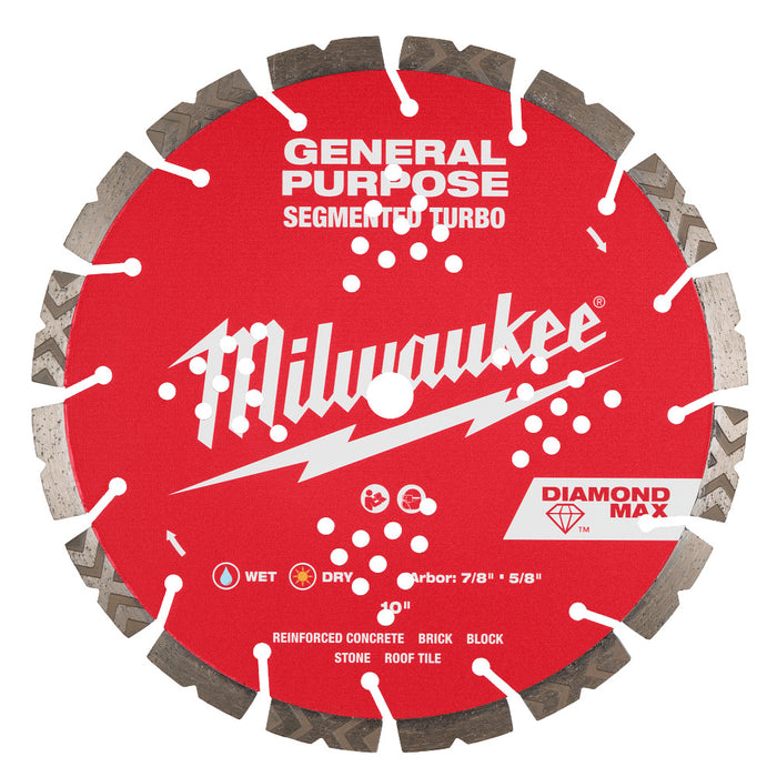 MILWAUKEE DIAMOND MAX™ Segmented Turbo General Purpose Blades