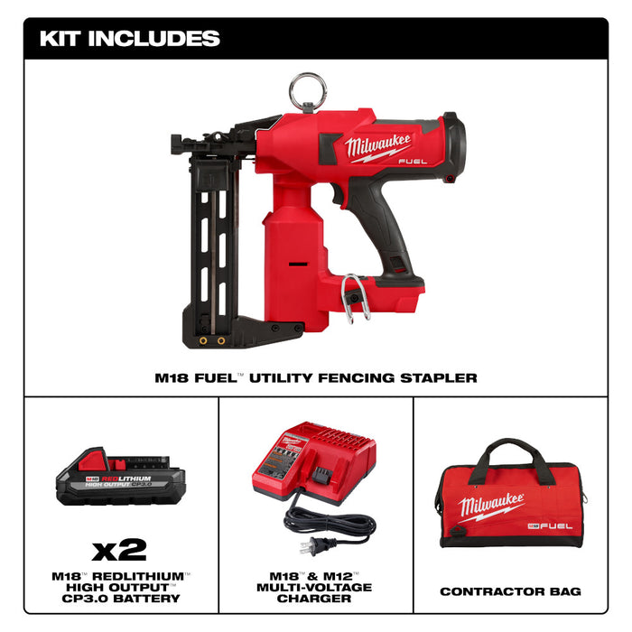 MILWAUKEE M18 FUEL Utility Fencing Stapler Kit