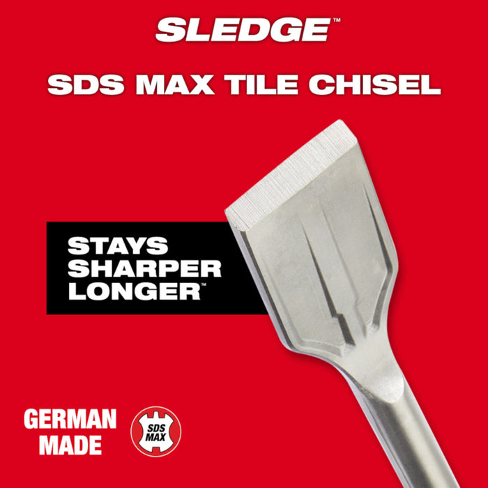 Milwaukee Tools SDS MAX SLEDGE 2"Tile Chisel 48-62-4258