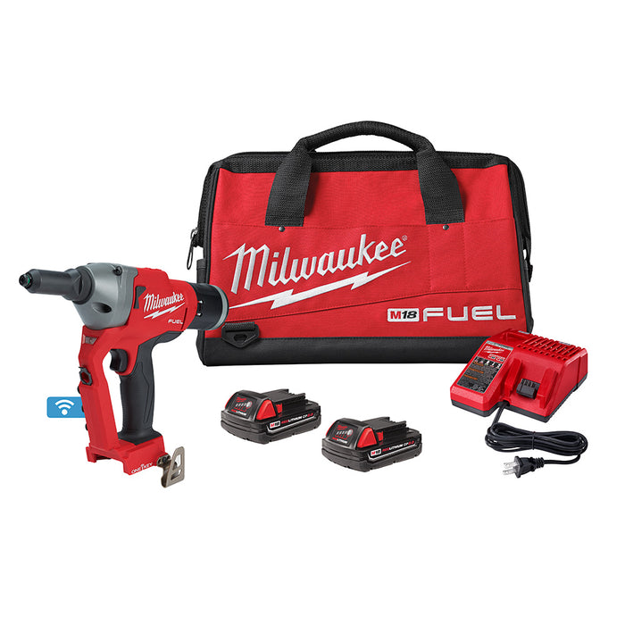 MILWAUKEE M18 FUEL™ 1/4" Blind Rivet Tool w/ ONE-KEY™ Kit